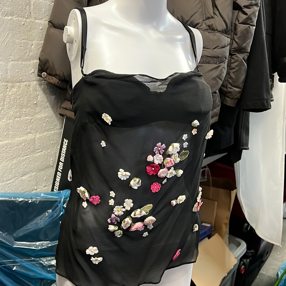 Dolce & Gabbana Silk Chiffon Camisole 1999 It 42 - image 5